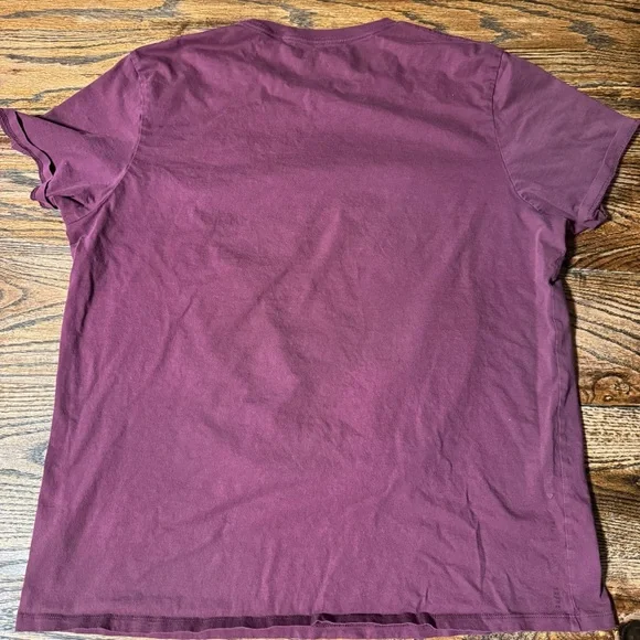 Men's Maroon Older Guess Graphic Tee with Blue Floral Printed - Picture 5 of 5